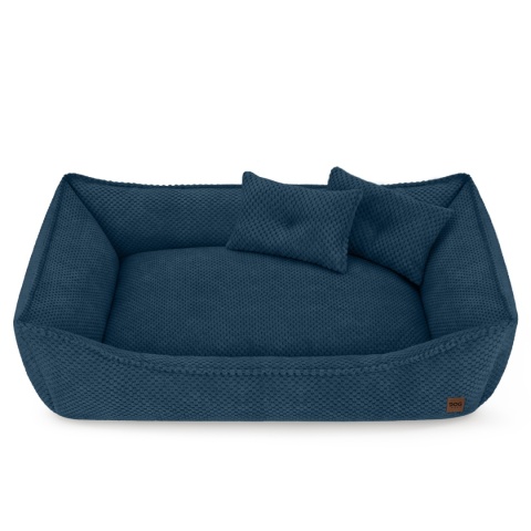 Sofa Kanapa Dla Psa i Kota 90x60 cm XL FRANCO - Granat + Poduszki