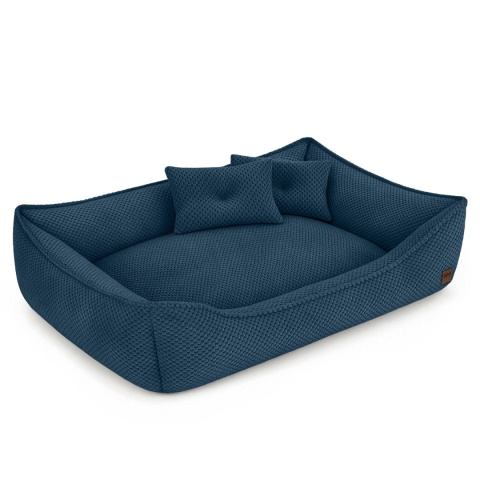 Sofa Kanapa Dla Psa i Kota 90x60 cm XL FRANCO - Granat + Poduszki