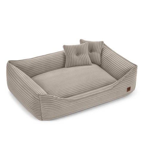 Sofa Kanapa Dla Psa i Kota 90x60 cm XL MARCO - Beż + Poduszki