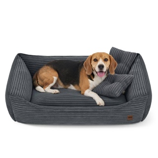 Sofa Kanapa Dla Psa i Kota 90x60 cm XL MARCO - Grafit + Poduszki