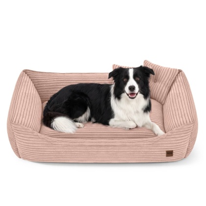 Sofa Kanapa Dla Psa i Kota 90x60 cm XL MARCO - Róż + Poduszki