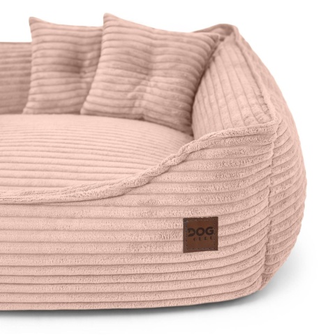 Sofa Kanapa Dla Psa i Kota 90x60 cm XL MARCO - Róż + Poduszki