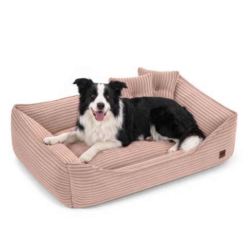 Sofa Kanapa Dla Psa i Kota 90x60 cm XL MARCO - Róż + Poduszki