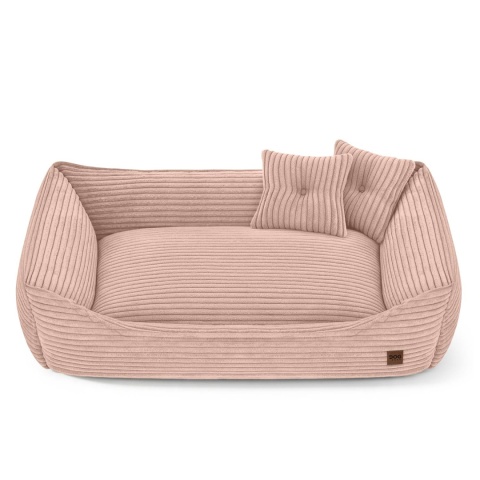 Sofa Kanapa Dla Psa i Kota 90x60 cm XL MARCO - Róż + Poduszki