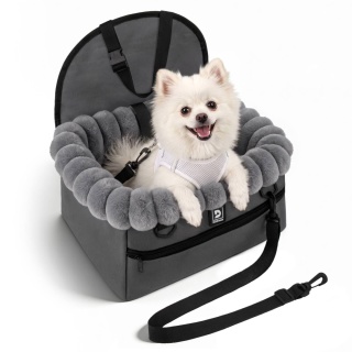 Fotelik Samochodowy Ochronny Pet Cruiser 35×25×19cm DOGGURU - Szary