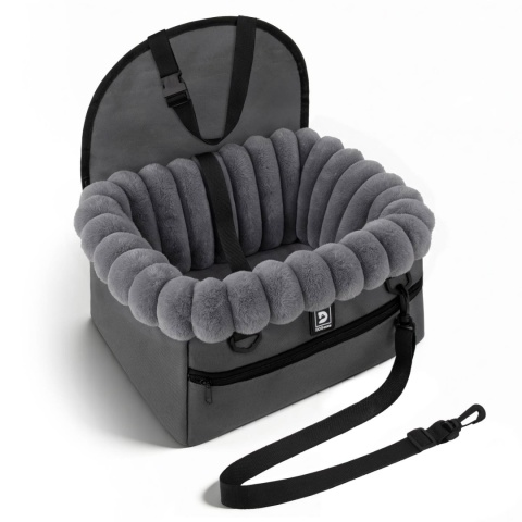 Fotelik Samochodowy Ochronny Pet Cruiser 35×25×19cm DOGGURU - Szary
