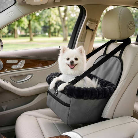 Fotelik Samochodowy Ochronny Pet Cruiser 35×25×19cm DOGGURU - Czarny