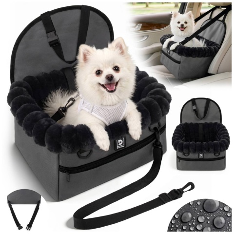 Fotelik Samochodowy Ochronny Pet Cruiser 35×25×19cm DOGGURU - Czarny