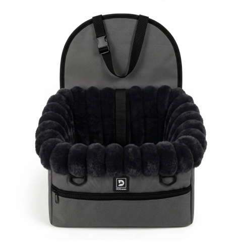 Fotelik Samochodowy Ochronny Pet Cruiser 35×25×19cm DOGGURU - Czarny