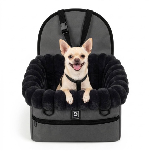 Fotelik Samochodowy Ochronny Pet Cruiser 35×25×19cm DOGGURU - Czarny