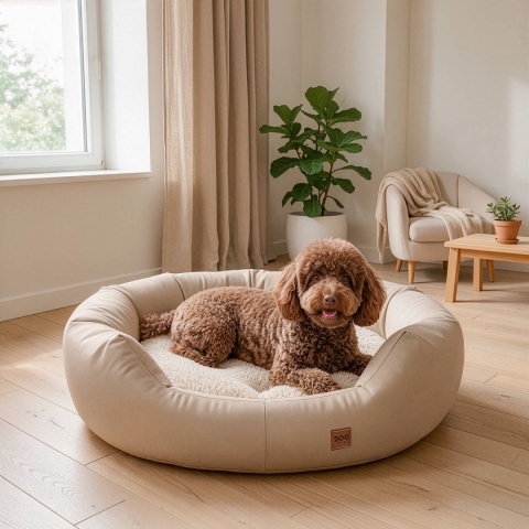 Legowisko Sofa Kanapa Dla Psa i Kota 62x70 cm LUMI - Beż