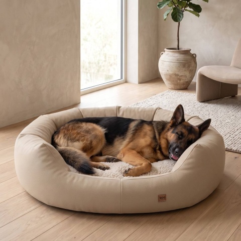 Legowisko Sofa Kanapa Dla Psa i Kota 95x115 cm LUMI - Beż