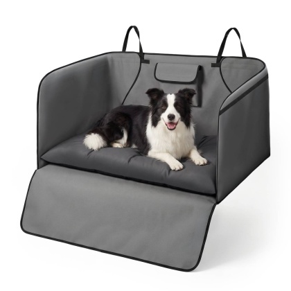 Pokrowiec Ochronny Mata Do Bagażnika Samochodu + poduszka 132x104 cm DOGGURU - Czarny